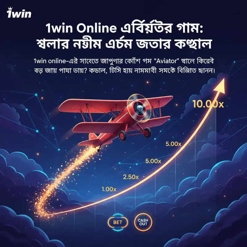 1win online এভিয়েটর গেম ইন্টারফেস